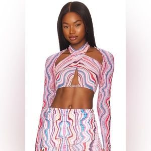 AFRM Multiwave Wrap Top